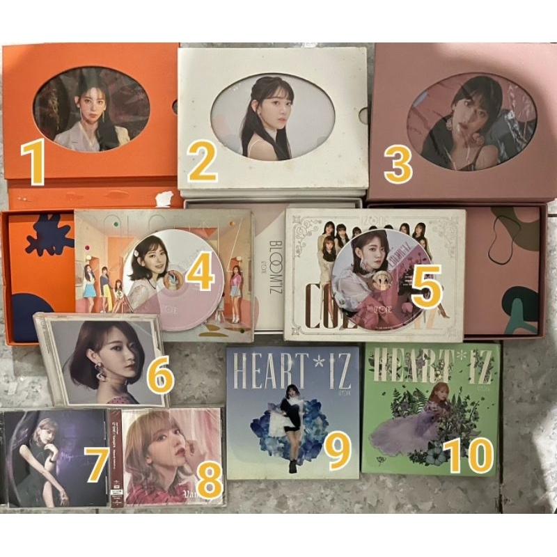 [ALBUM ONLY] MIYAWAKI SAKURA IZ*ONE COLORIZ - HEART IZ  - ONERIC DIARY - BLOOM IZ - ONE REELER - JAP