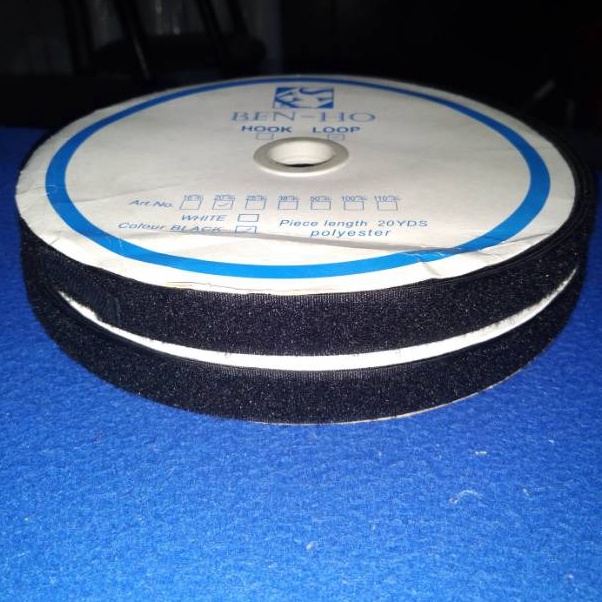

Velcro perekat warna hitam 25cm 1 set kasar dan halus u K5M6