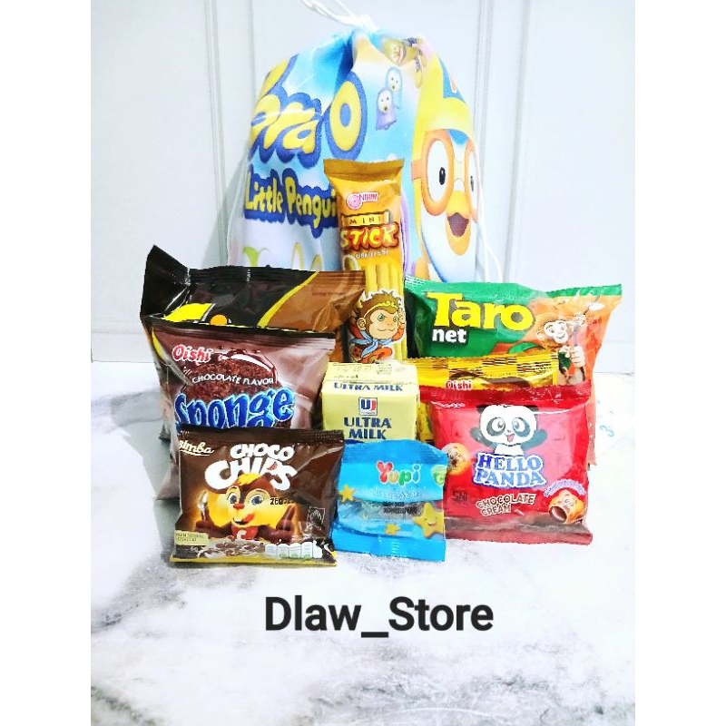 Snack Ulang tahun anak kemasan premium Tipe Tas Ransel