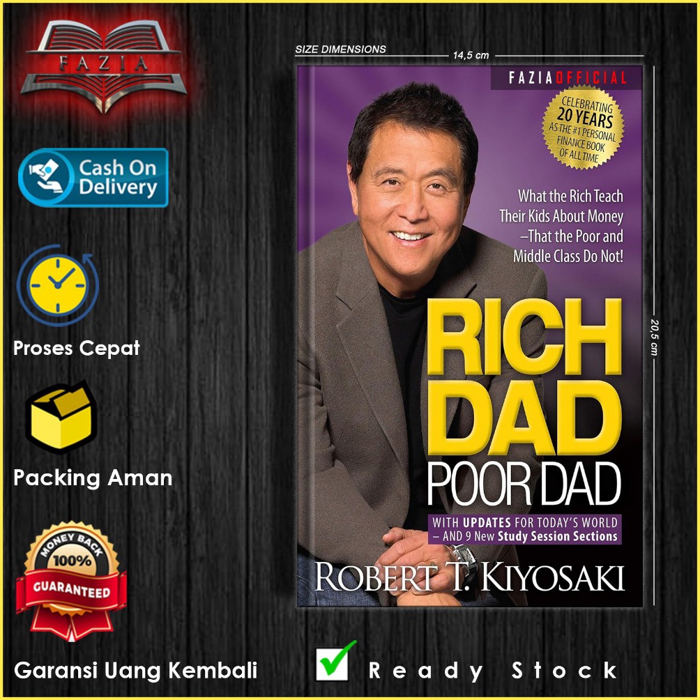 GOGO BELI Rich Dad Poor Dad by Robert T Kiyosaki EnglishIndonesia