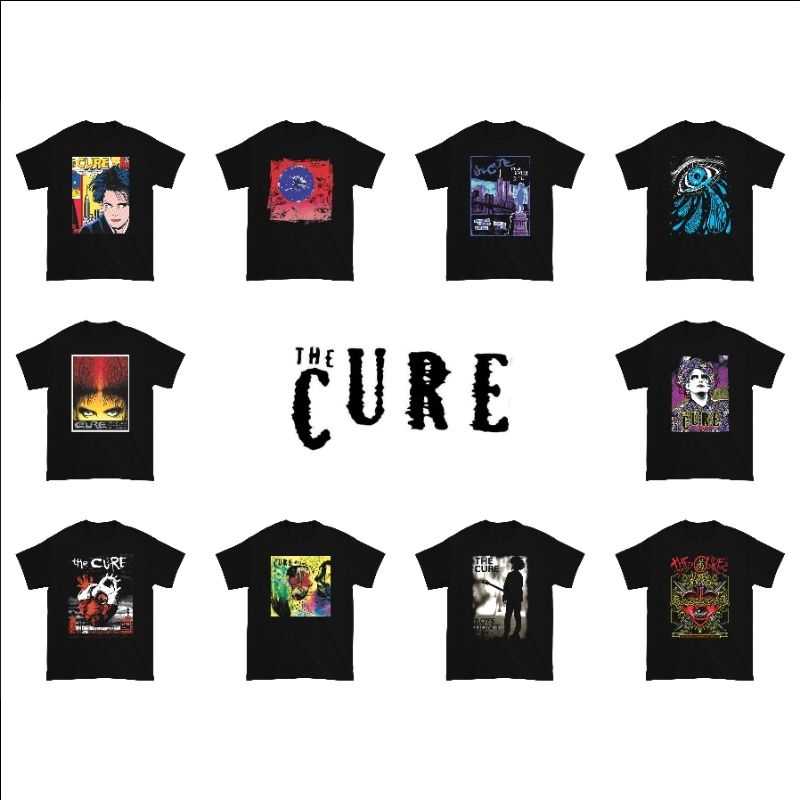 Kaos The Cure Band Music / Kaos Band The Cure Music / Baju Band The Cure Musik / Baju The Cure
