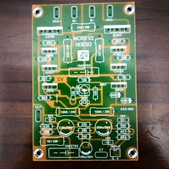 PCB power mcrd v2 ndeso pertink