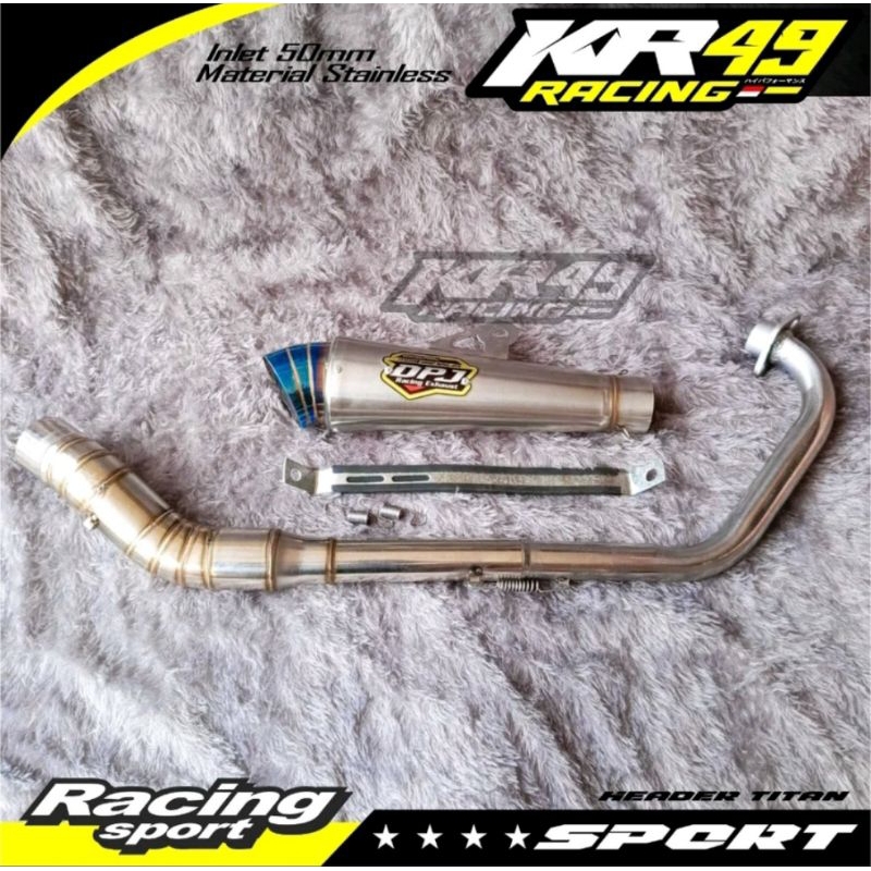KNALPOT RACING DPJ UNTUK MOTOR VIXION, CB,SATRIA,CBR,BYSON,VERZA,SONIC