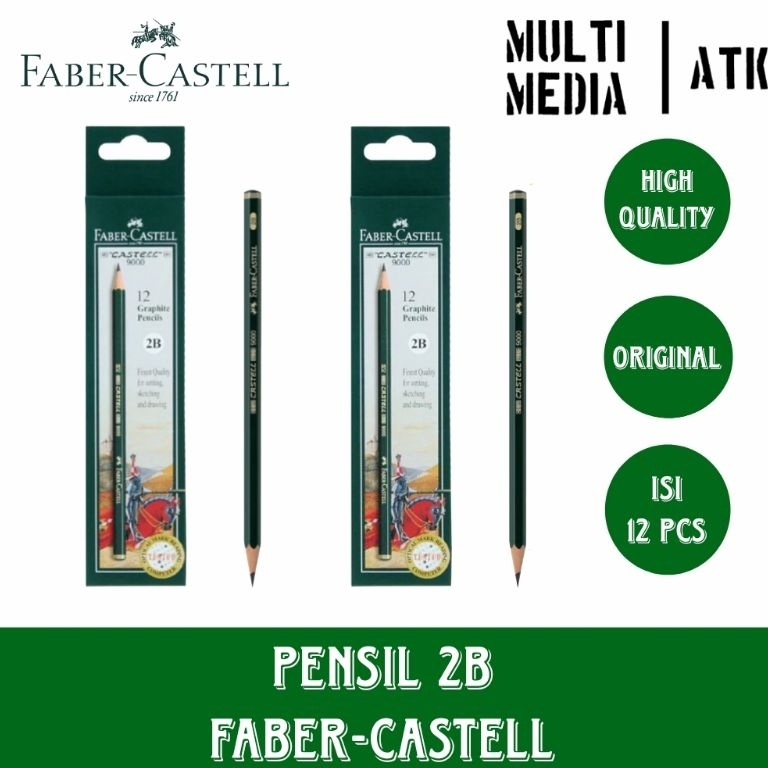 

KODE A7M6 ORIGINAL PENSIL PENCIL 2B FABERCASTELL ASLI