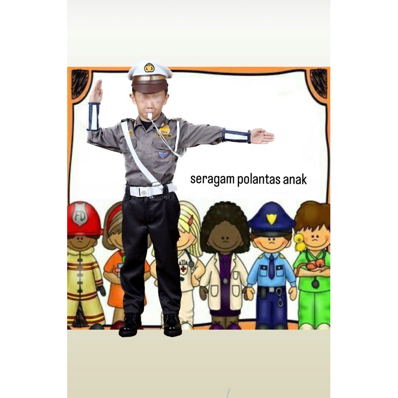 SERAGAM POLISI LALU LINTAS (anak anak)