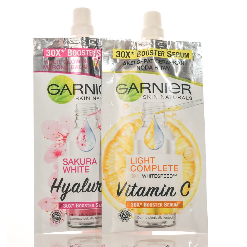 KP8 Glamouroseshop Garnier Light Complete Vitamin C 3x Booster serum 75ml  Sakura White Hyaluron