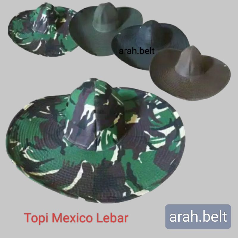 Topi Mexico Lebar/ Topi Petani / Topi Lebar / Topi Koboy / Topi Kerja
