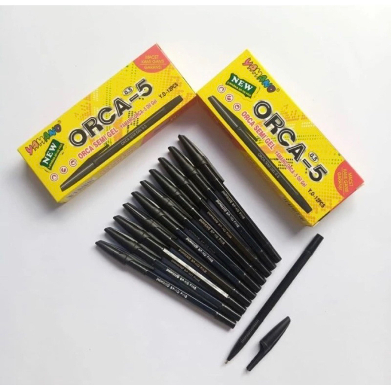 

PULPEN YAMANO ORCA-5 TINTA HITAM Pulpen Hitam bisa COD