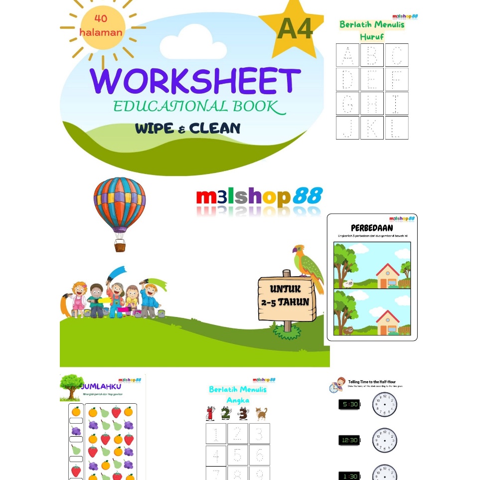 

KODE B7N4 Worksheet buku edukasi anak 25 tahun