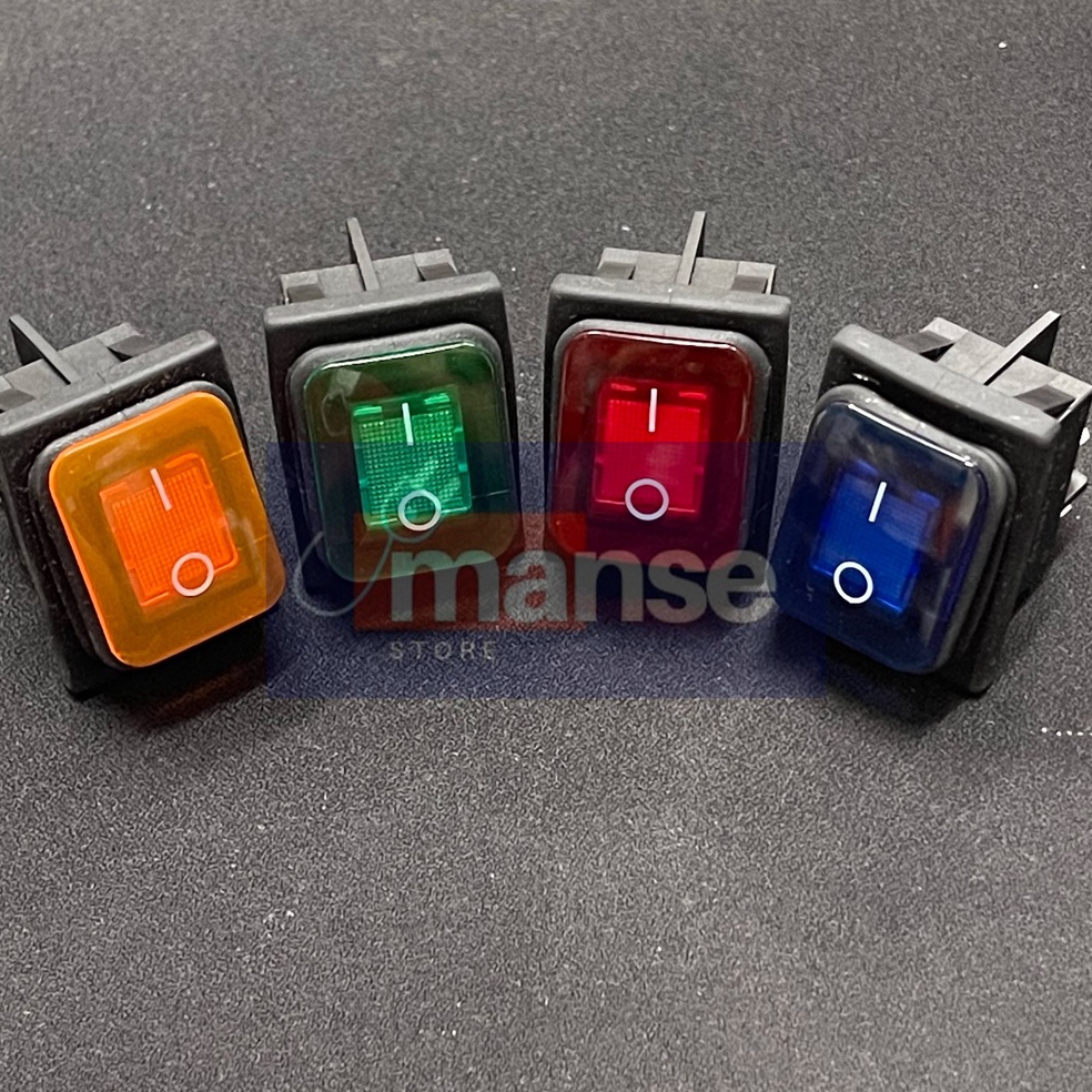 Bagus Banget Saklar 4 Kaki On Off 3A Waterproof  Switch 4 Pin 3A Besar Anti Air