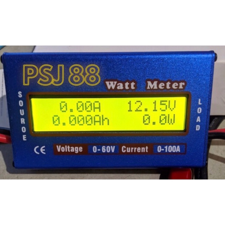 LANGSUNG KIRIM Digital Watt Meter DC 6V 1A LCD Display Ampere Voltage Meter