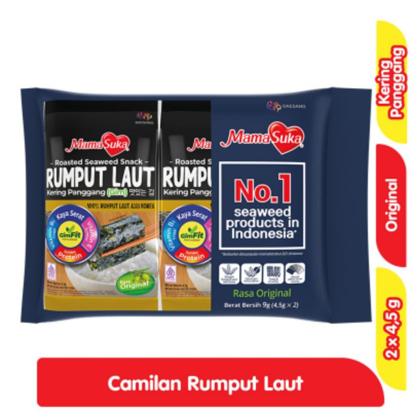

MAMASUKA RUMPUT LAUT PANGGANG ISI 2 X 4,5g (3 VARIAN)
