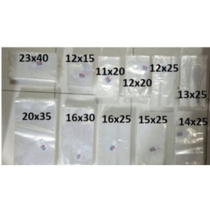 Plastik PP Bening Tebal 03 atau 05 | Plastik PP 10x20, 20x35, 35x30
