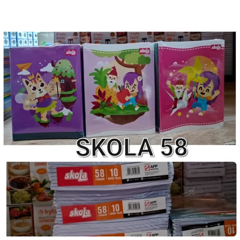 

(1 PACK) BUKU TULIS SKOLA ISI 58 LEMBAR BY SIDU / BUKU TULIS ANAK SEKOLAH MURAH / BUKU TULIS / BUKU TULIS SIDU