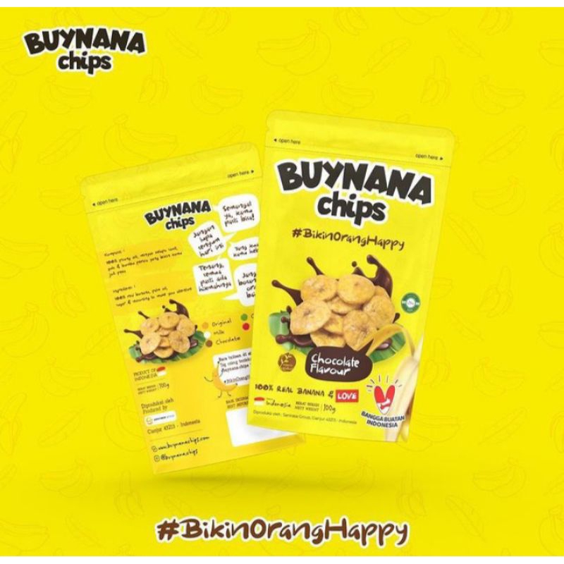 

Buynana chips keripik pisang rasa coklat