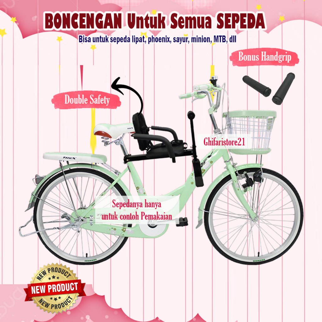 Kursi Boncengan Anak Sepeda Gunung Lipat MTB