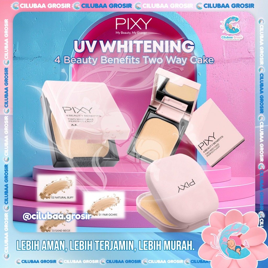 PIXY Perfect Last Two Way Cake 9gr SPF 30+++ || Bedak Padat TWC REFILL FULLSIZE