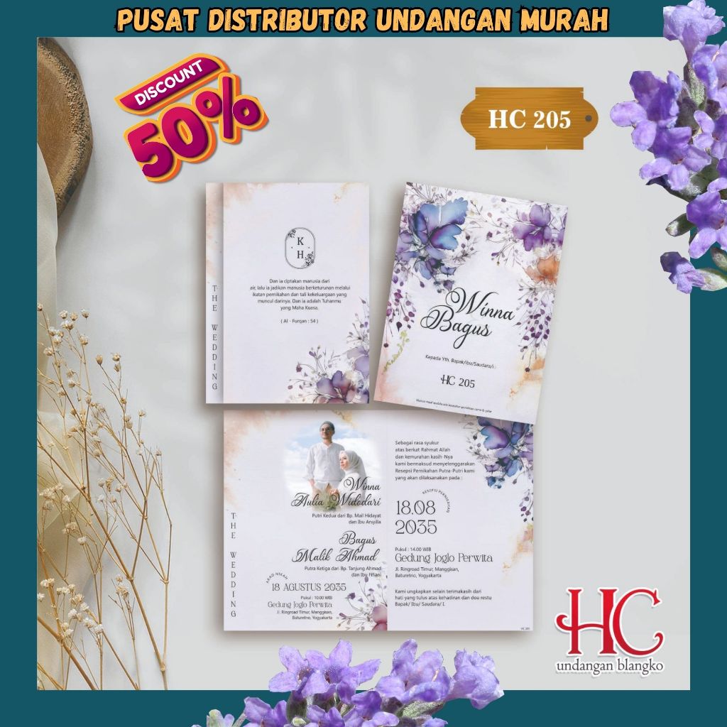 Blangko Undangan Hc 205 | Blangko Undangan Murah  Blangko Undangan|Blangko Kosong  Harga Pabrik
