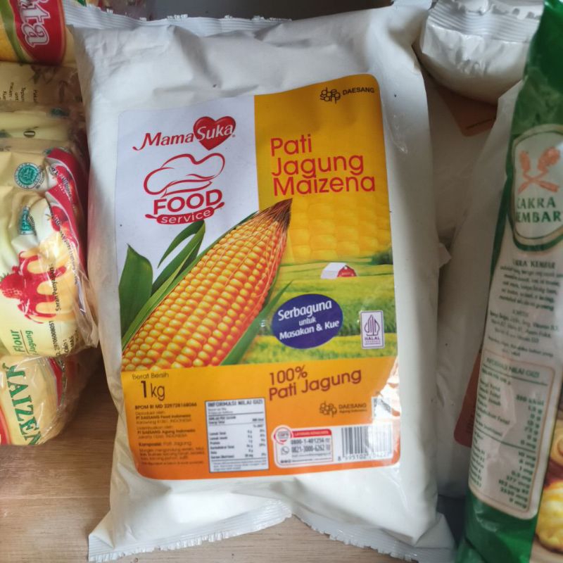 

Maizena Mamasuka 1kg / Maizena 1kg / Maizena / Mamasuka / Pati Jagung / Jagung Maizena