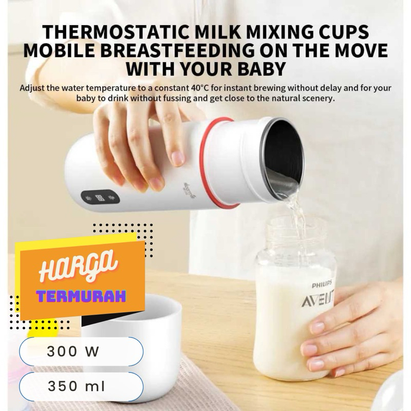 nankeen - Smart Portable Electric Thermos Bottle Cup/Termos Elektrik Portable/Teko Listrik Portable