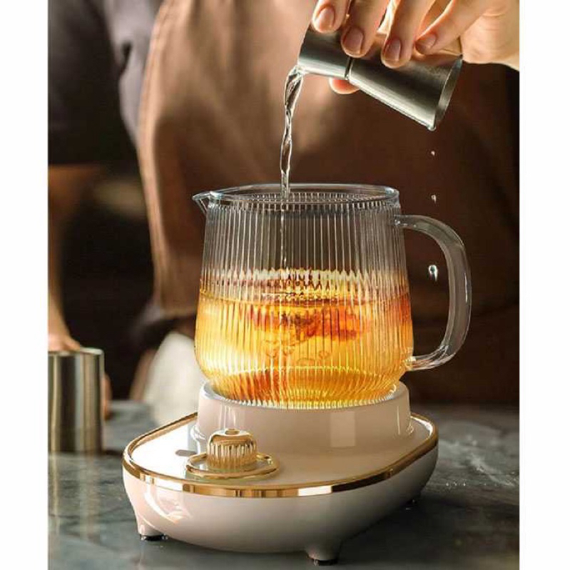 nankeen - Teko Listrik Transparan Putih Minimalis 600ml 400W/Pemanas Air Elektrik/Ceret Listrik/Wate