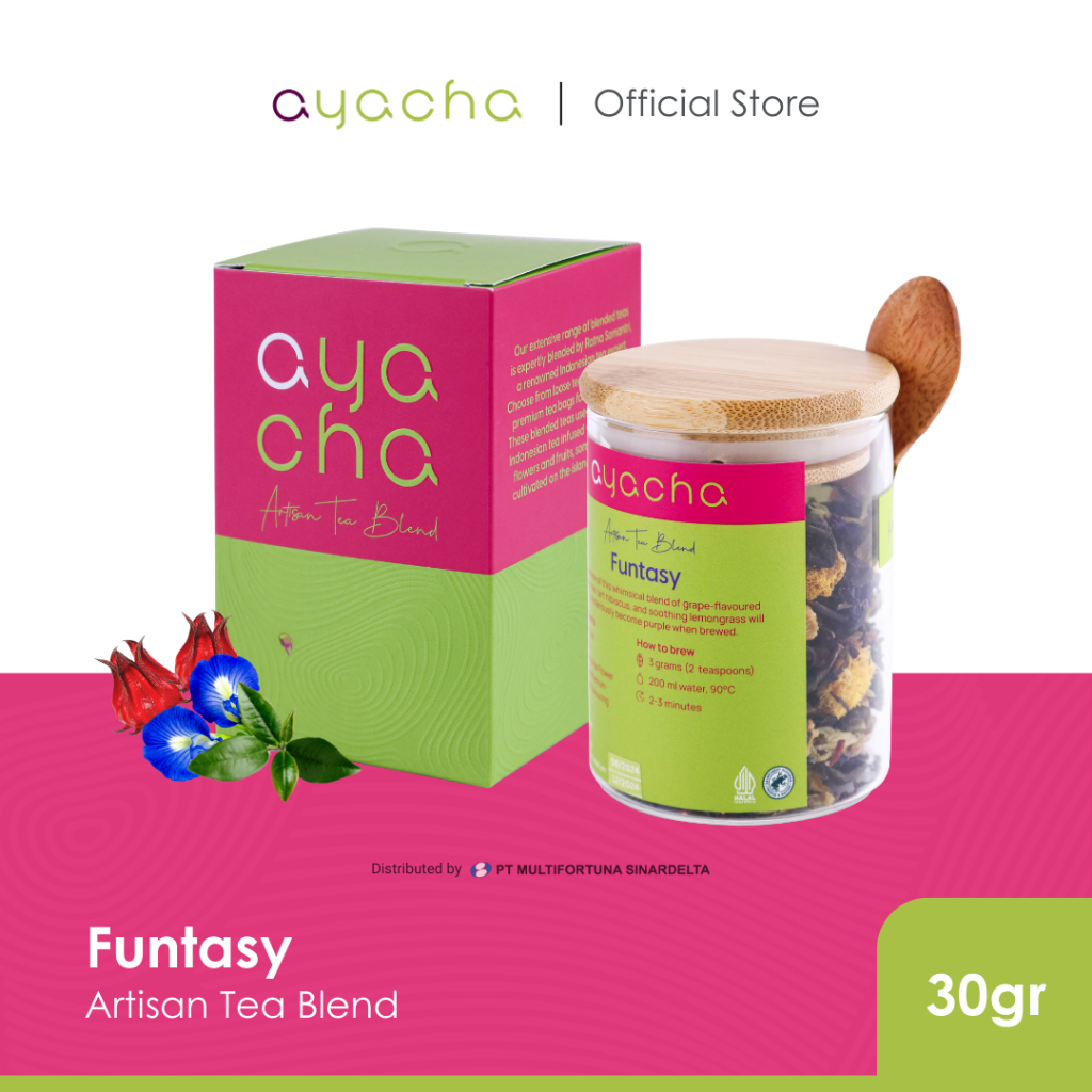 

Ayacha Artisan Tea - Funtasy | Loose Tea Jar 30 Gram | Teh Bunga Teh Fruity