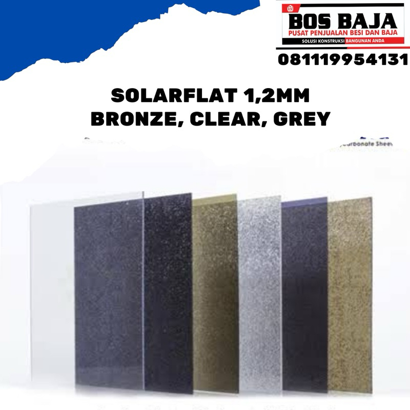 SOLARFLAT CLEAR BRONZE GREY