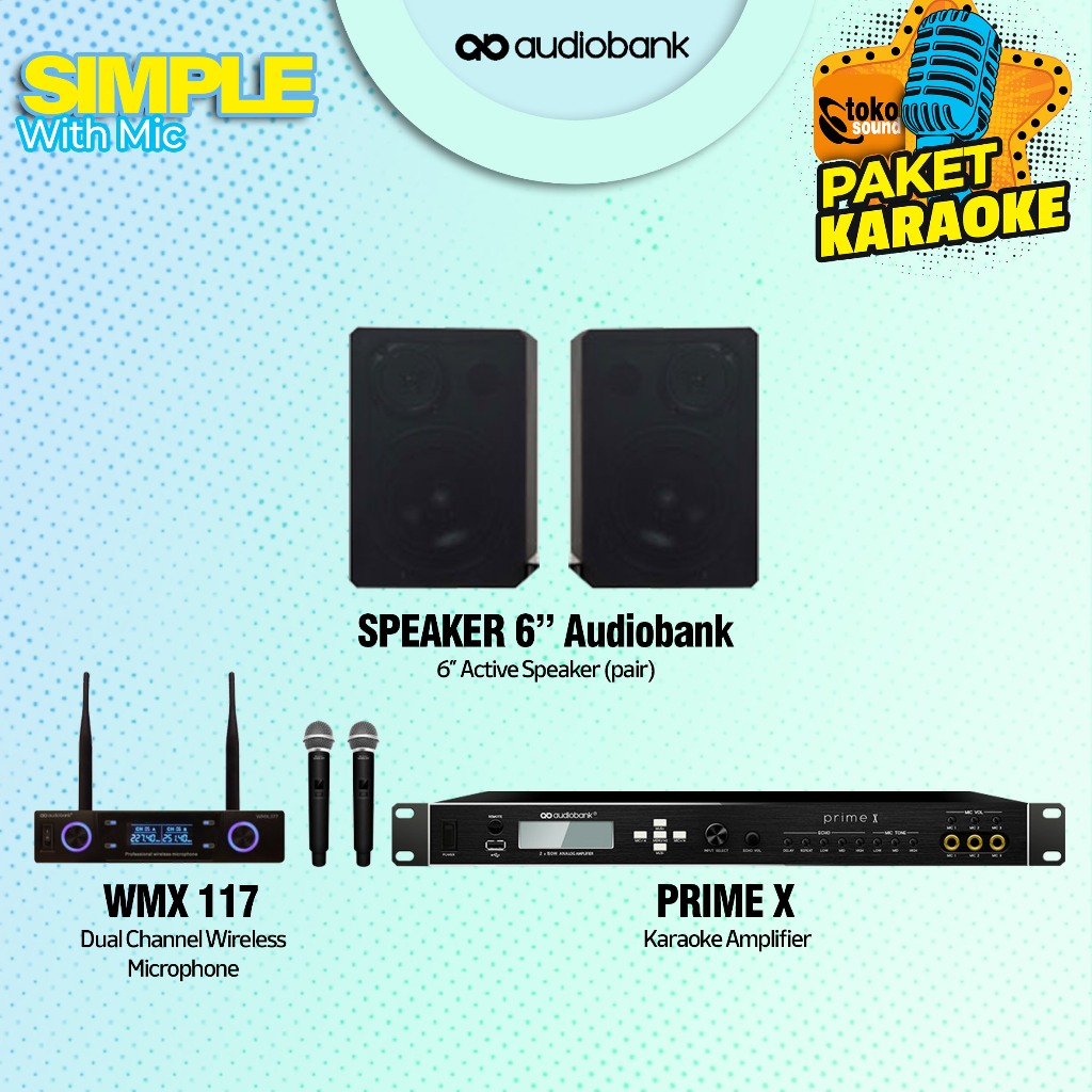 Paket Karaoke Audiobank Simple Set - Audiobank Karaoke System