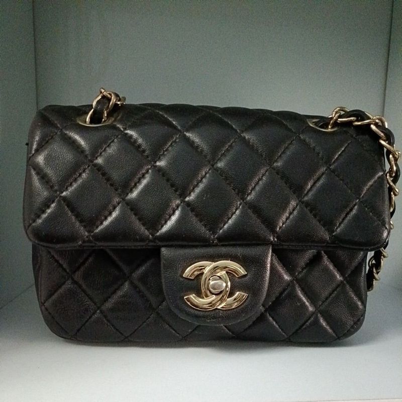 Tas PL Kulit Mantul, Tas Cendol Warna hitam/Preloved Branded Murah selempang kulit