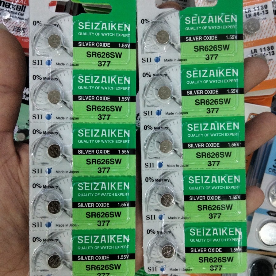 Seizaiken SR626SW / 377 / SR 626 SW Original Baterai Seizaiken Batre Battery Batrai Jam Tangan Micro