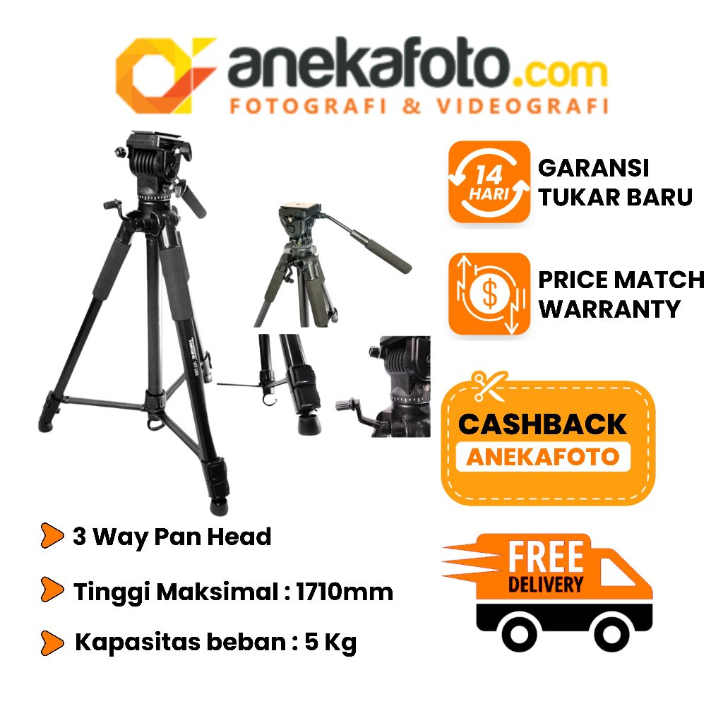 Takara Tripod VIT 283 VIT283 VIT-283 Black