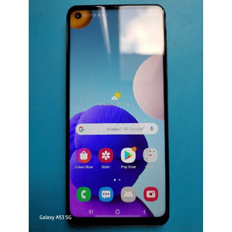 LCD Samsung A21s Original Copotan