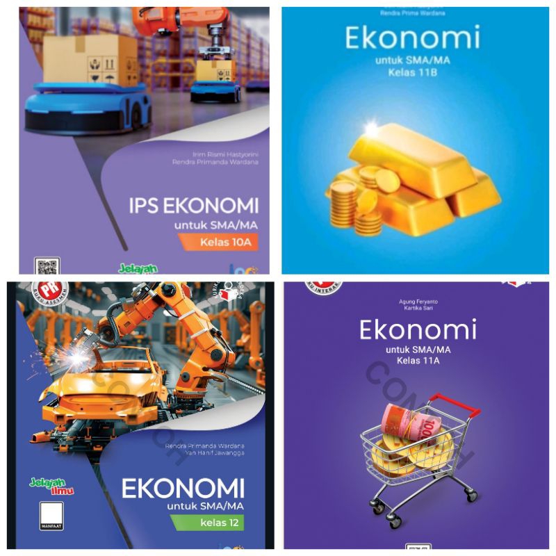 Buku lks/pr Ekonomi kelas 10,11 & 12 semester 1&2 tahun 2024/2025