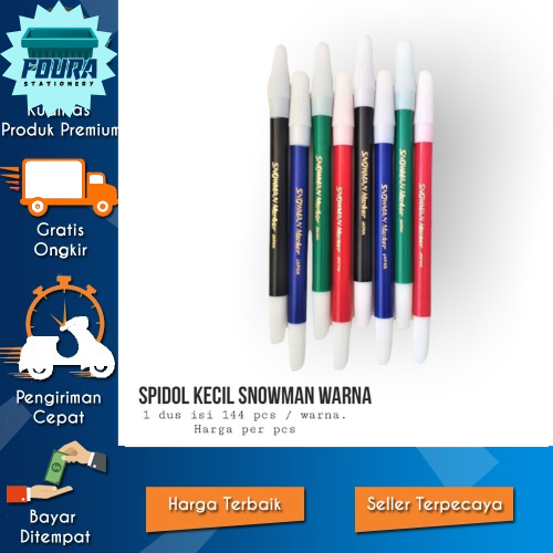 

Spidol Warna Snowman Mini - Warna Hitam