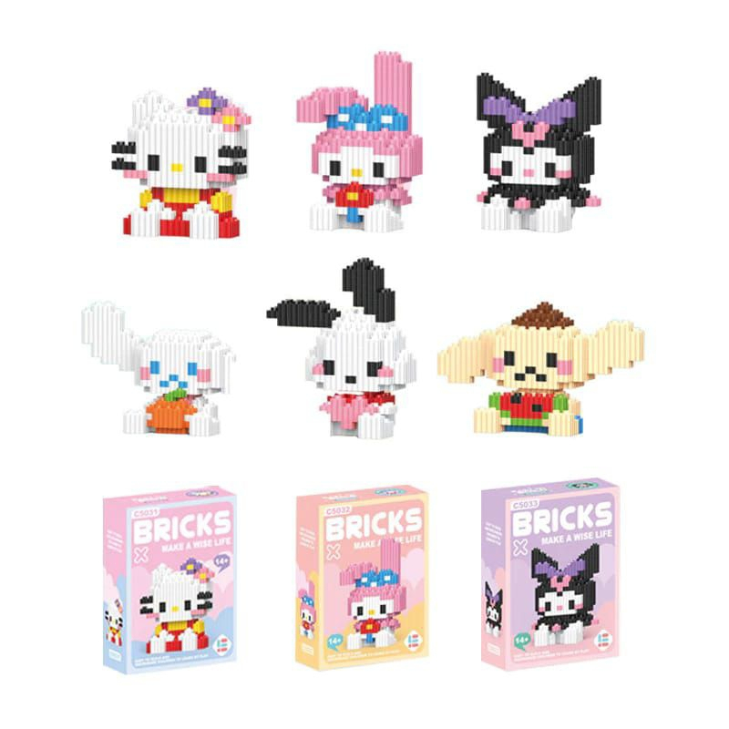 Mainan Edukasi Anak Bricks Toys Mainan Balok Susun Kartun Mini Mainan Anak Mainan Edukasi Diy 3Dpuzzle Nano Block