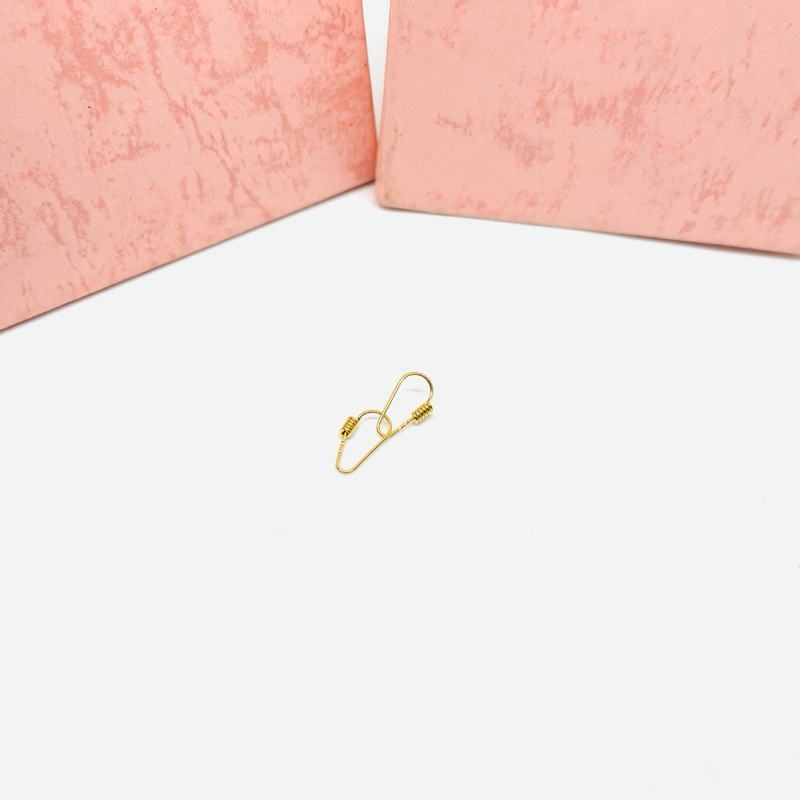 Anting bayi dan anak emas asli 300/6k muda knit