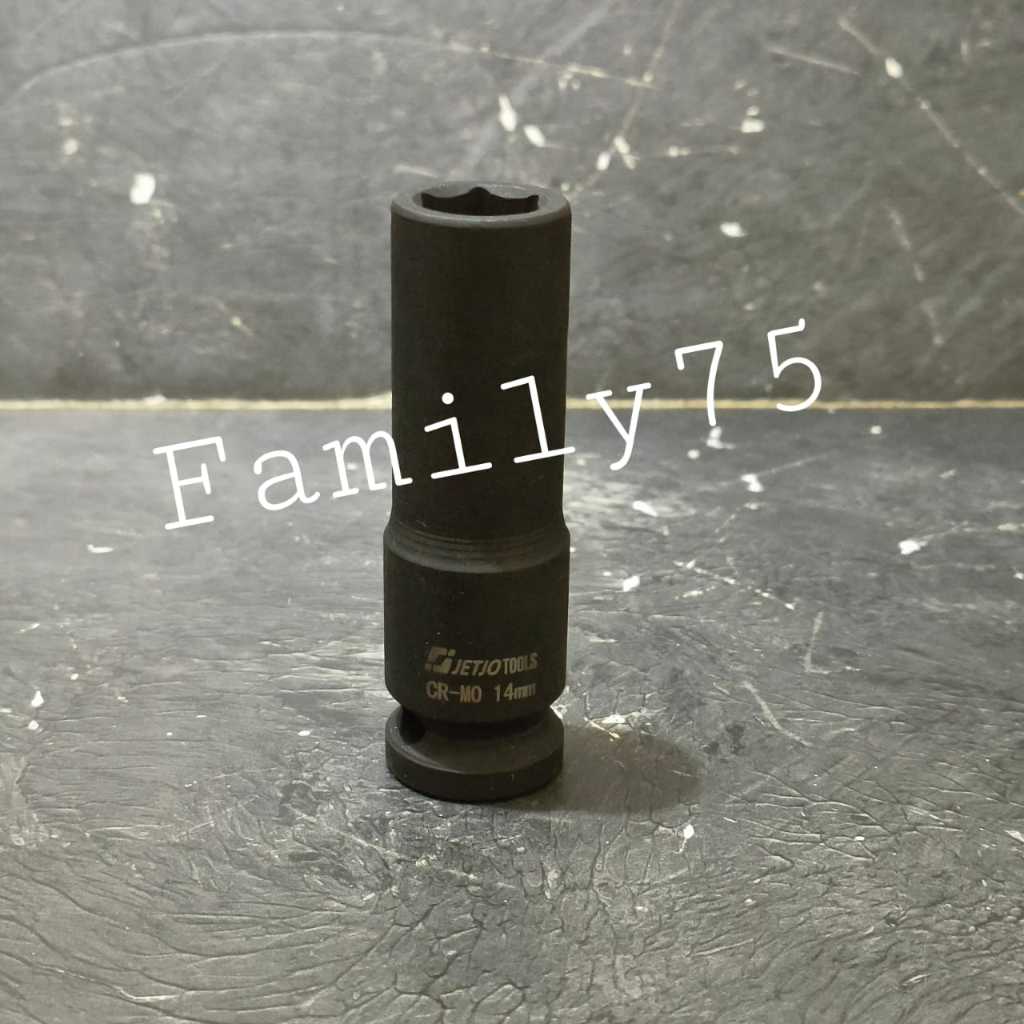 Mata sok impact panjang DR 1/2" 14mm Socket Kunci shock 14 MM Long