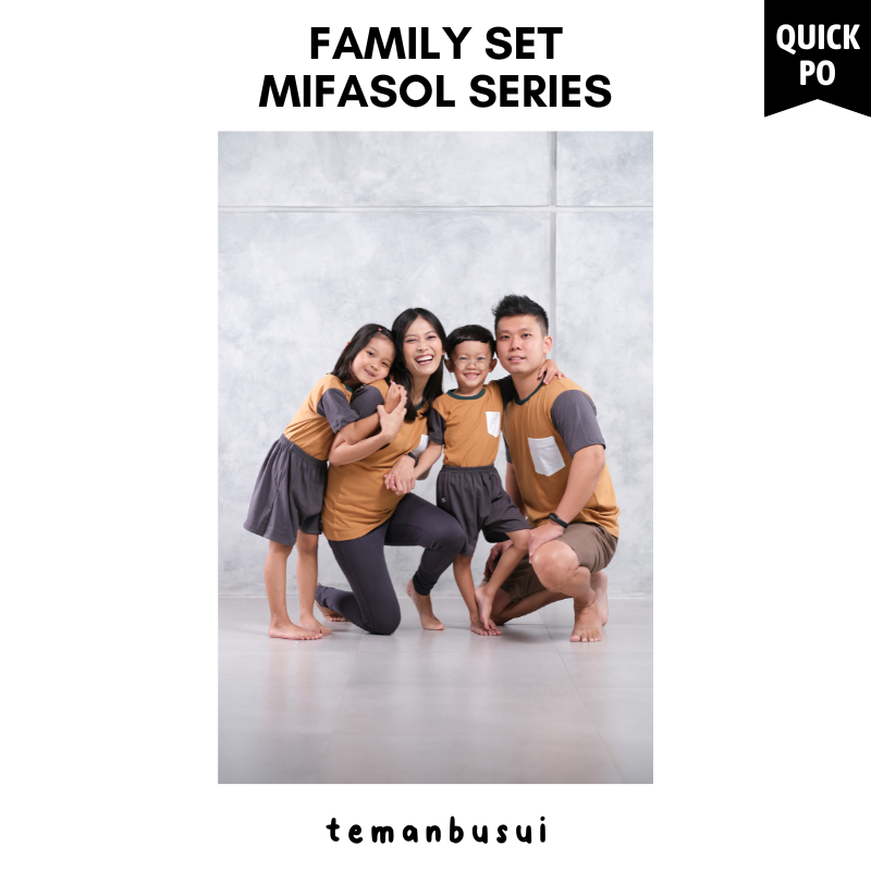 Family Set Mifasol Series / Kaos Couple Keluarga / Kaos Busui Ibu Couple / Baju Couple Sekeluarga