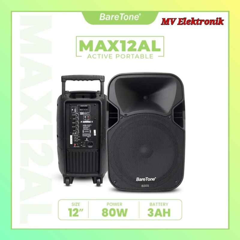 Speaker Baretone MAX12AL Speaker Bluetooth 12inch