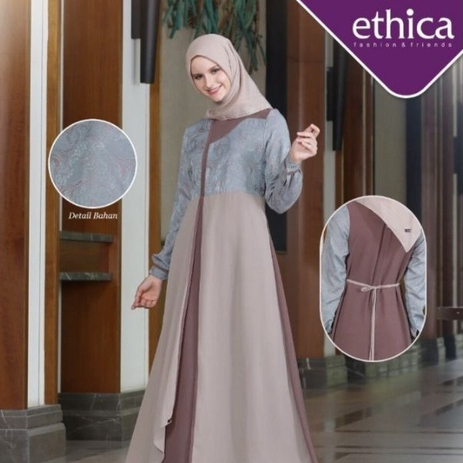 KAGUMI 248 CONTON GREEN | GAMIS DEWASA | GAMIS KONDANGAN | GAMIS DRESS  BY ETHICA