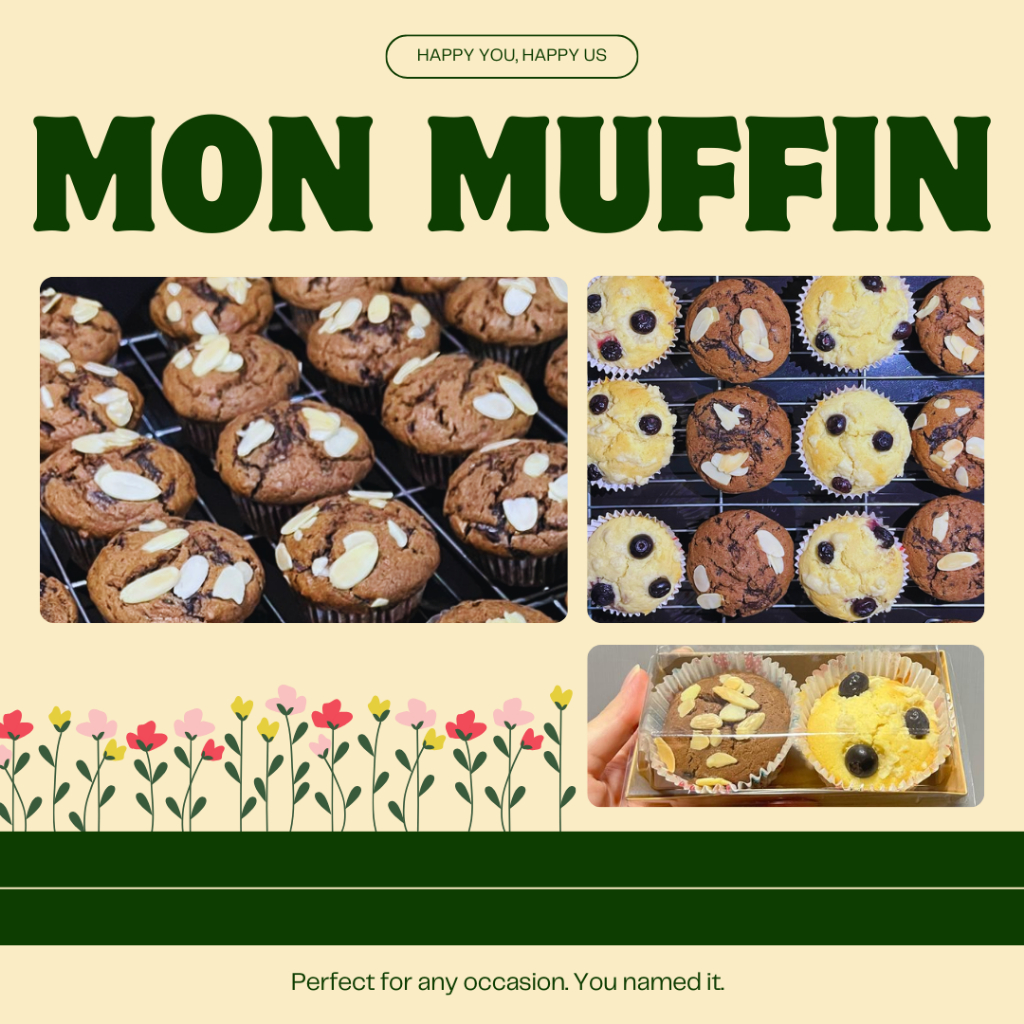 

Mon Muffin | Muffin | Chocolate Muffin | Blueberry Muffin | Muffin Coklat | Muffin Blueberry | Muffin Cake | Jajanan Pasar | Ready Jakarta | Pre Order | Sameday