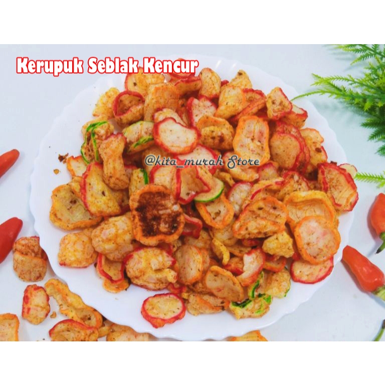 

KERUPUK SEBLAK KENCUR 200GRAM / KERUPUK SEBLAK CIKUR