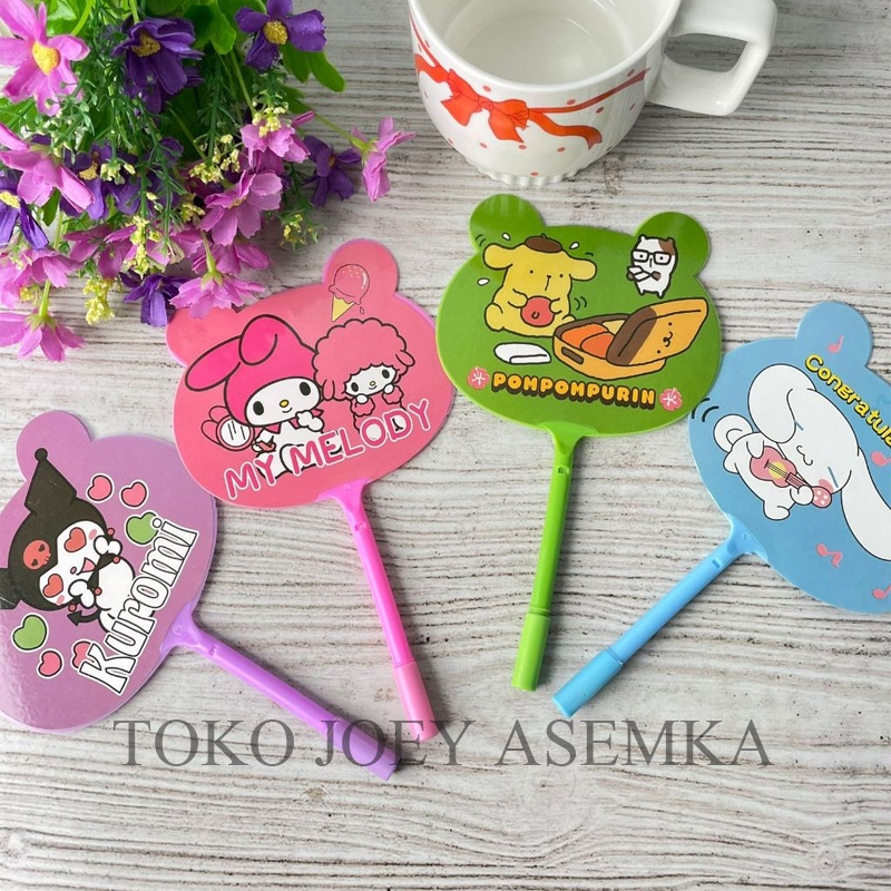 

PEN KIPAS SANRIO PULPEN BOLPEN SOUVENIR CINAMOROLL KUROMI