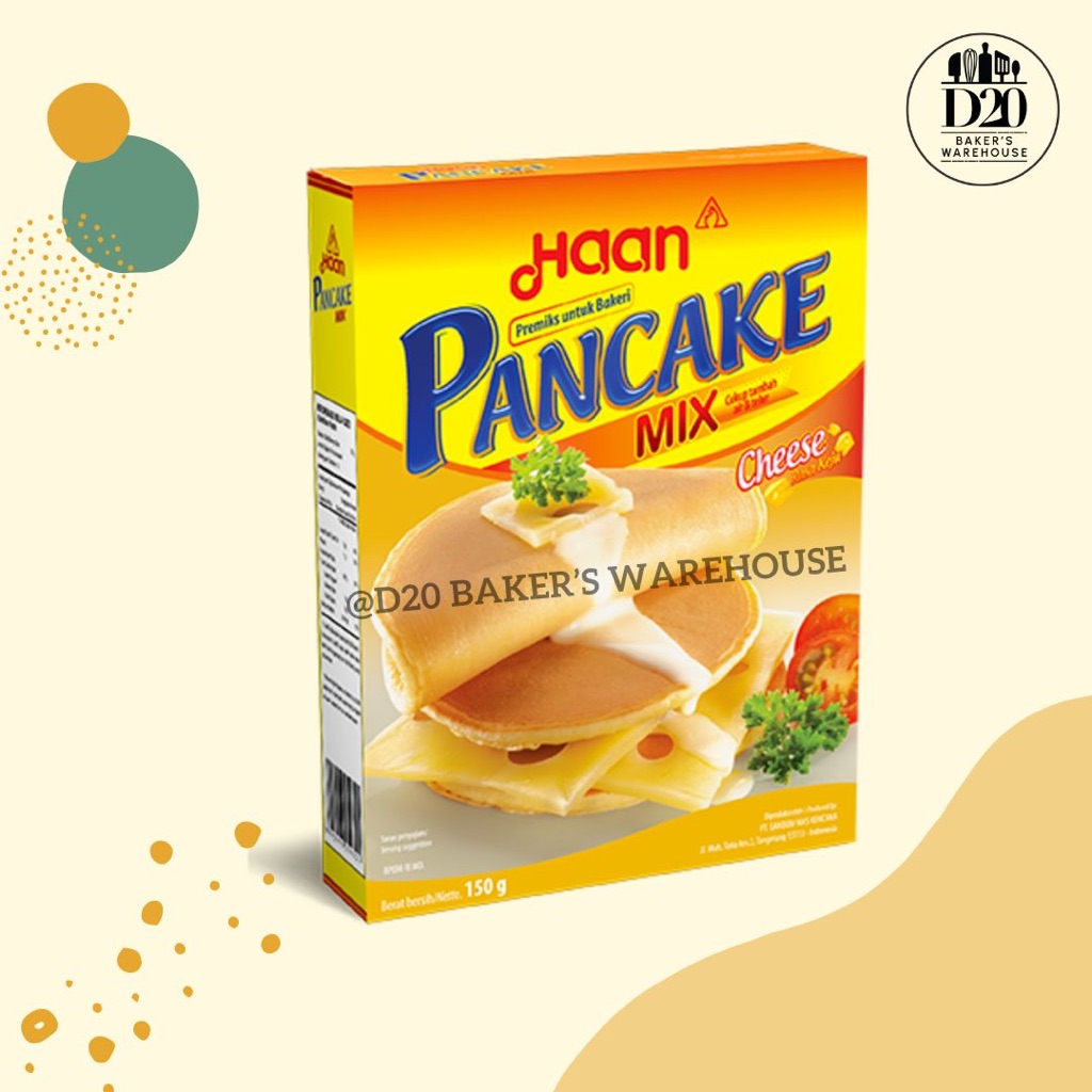 

Haan Tepung Pancake Mix Instan Cheese Keju 150gr