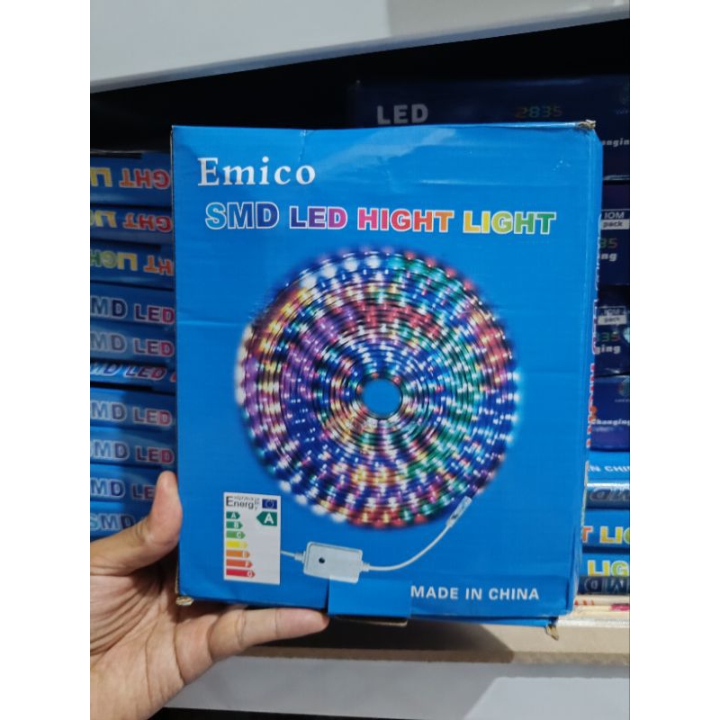Lampu LED 10M Strip selang MERK EMICO ASLI SMD HIGHT LIGHT 10 Meter Original
