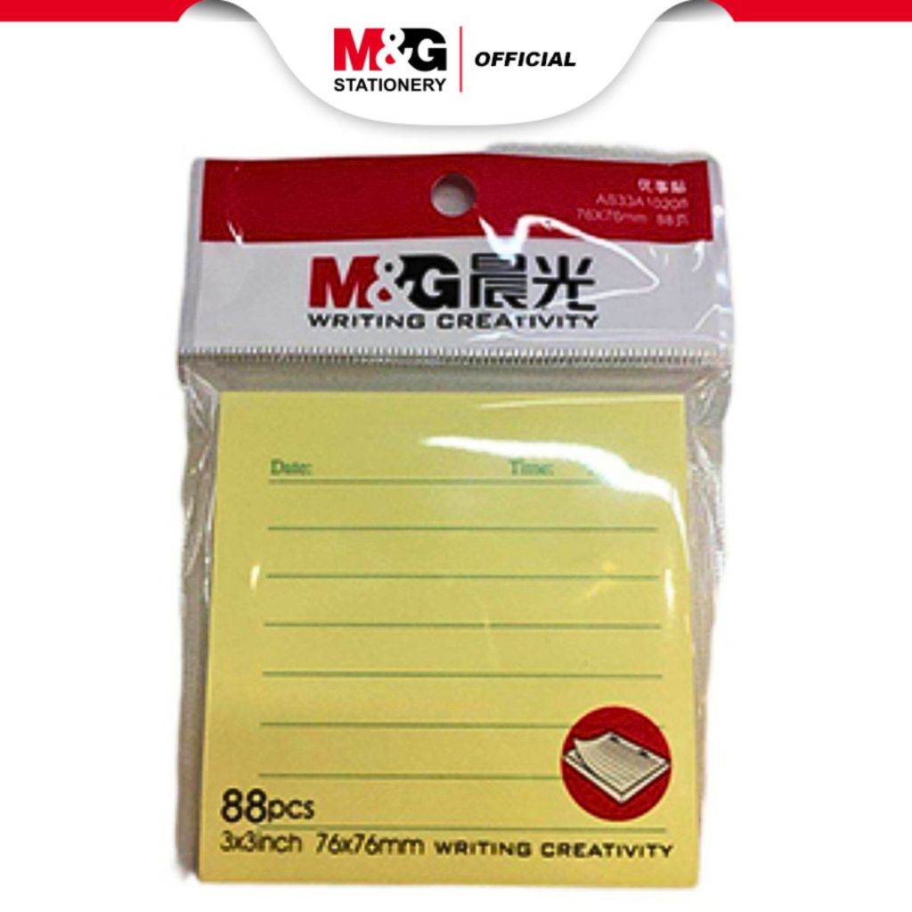 

M&G Neon Sticky Notes / Colorful Sticky Notes / Lined Sticky Notes