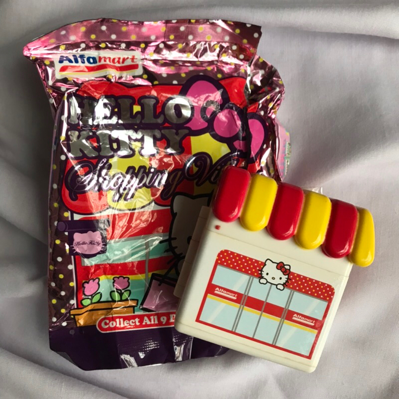 (READY) sanrio hello kitty figure x alfamart shopping collection alfamart shop (pls read desc carefu