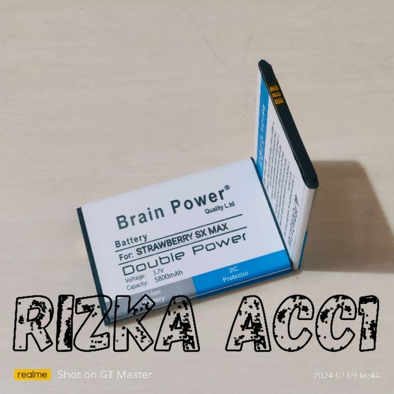 Baterai Batre Hp Strawberry SX Max SXMAX Double Power Battery Hp