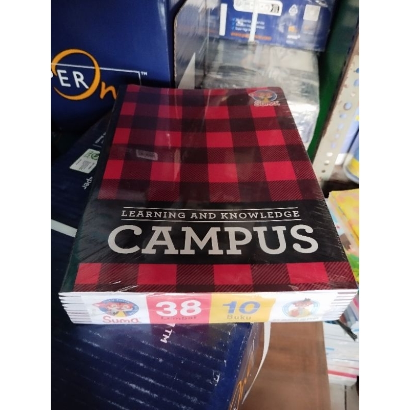 

buku tulis campus 38 lembar 1 pack isi 10 buku