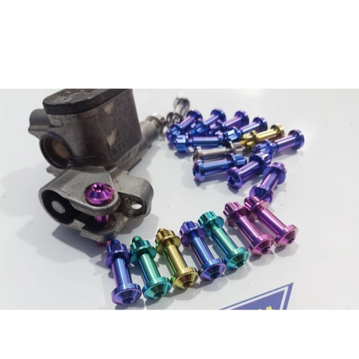LIVE - BAUT HANDLE REM TITANIUM YAMAHA MIO SOUL FINO RCB SCOOPY ( 1 SET ) / ORIGINAL VIETNAM GR5 BIS